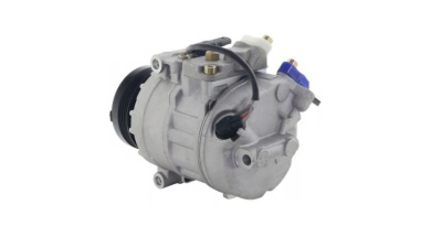 Compresor aer conditionat BMW Seria 5 E60/E61, 2003-2010, motorizare 520i; 2.0 R6, benzina; 530i; 3.0 R6, benzina, rola curea 100 mm, 4 caneluri, de tip Denso: 7SEU17C