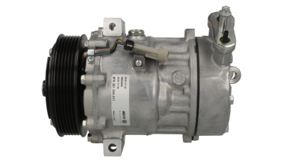 Compresor aer conditionat Saab 9-3, 2007-2013, motorizare 1.9 TTiD, 96kw/118kw, diesel, rola curea 120 mm, 6 caneluri, tip Sanden: SD7V16