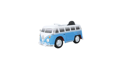 Masinuta electrica cu telecomanda Vw Transporter II , Albastru cu alb, acumulator 12V , viteza max 3 km/h - ZGARIAT , FARA AMBALAJ