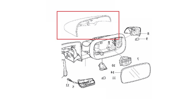 Carcasa oglinda exterioara Volvo S40/V50 (Ms/Mw), 10.2003-04.2007; C70 (M), 2006-2007, partea Stanga, carcasa grunduita, Aftermarket
