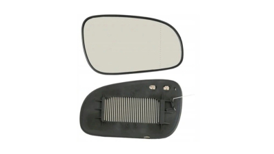 Geam oglinda exterioara cu suport fixare Volvo S60 (Rs), 11.2000-02.2003; S80 (Ts/Xt), 05.1998-2003; V70 (P80), 04.2000-06.2004, partea Dreapta, incalzit; sticla convexa, Aftermarket