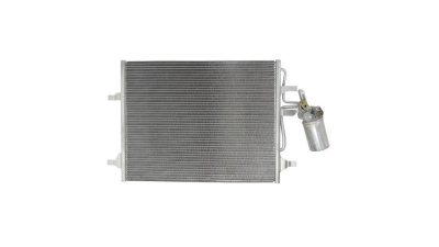 Condensator climatizare Volvo S60 D3/D4, 04.2010-04.2012, V60 D3/D4; V60, 09.2010-2019, motor 2.0 D3, 120 kw diesel, cutie manuala/automata, full aluminiu brazat, 620(580)x470x16 mm, cu uscator filtrat