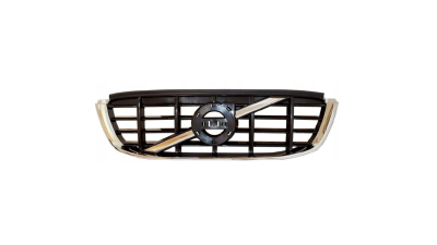 Grila radiator, masca fata Volvo Xc60, 05.2008-05.2013, parte montare centrala, crom/negru, cu ornament diagonal, 906505-1, Aftermarket