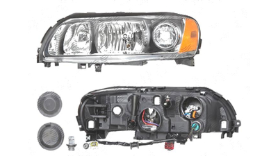 Far Volvo S60 (Rs/P24), 03.2004-03.2010; V70 (P80), 06.2004-03.2007; Xc70 (Sw), 05.2004-09.2007, fata, Stanga, H7+H9+PY21W+W5W; electric; grey reflector rim; fara motoras; tuning, DEPO