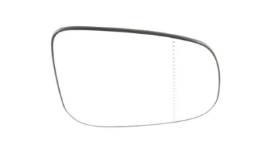 Geam oglinda Volvo S80 (As) 04.2006-2011, Volvo V70 (BW) 03.2007-2011, Partea Dreapta Convex Cu Incalzire