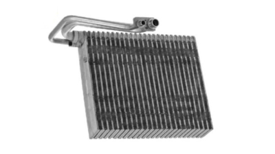 Evaporator aer conditionat Land Rover Freelander (FA), 2006-2015 motor 2.0 T, 3.2 R6, benzina, full aluminiu brazat, 235x262x60 mm, iesire 11, 6 mm, intrare 17, 4 mm, Behr-Hella, tehnologie cu curgere paralela, 