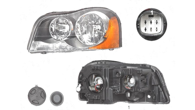 Far Volvo Xc90 (C/P28), 06.2006-, fata, Stanga, H7+H7; electric; semnalizare alba; fara motoras, TYC
