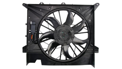 GMV radiator electroventilator Volvo XC90, 10.2002-2015, motor 2.4 D, diesel, cu AC, 600 W; 480 mm; 3 pini, cu modul de control electronic, 