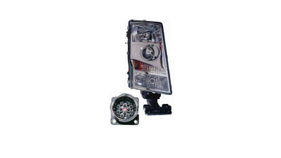 Far VOLVO FH/FM, 02-07, partea stanga, DEPO, tip bec H7+tip bec H7+tip bec H7+tip bec H7+PY21W+W5W; electric; fara motor; halogen