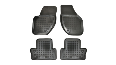 Set covorase auto din cauciuc Volvo V40 2012- culoare Negru, presuri tip tavita marca Rezaw Plast
