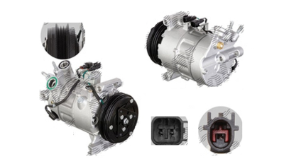 Compresor aer conditionat Volvo S60 D3/D4, 2010-2019, motorizare 2.0 D3, 100kw/120kw, 2.4 D4, 140kw, diesel, rola curea 115 mm, 3 caneluri, tip Valeo: DCS17EC