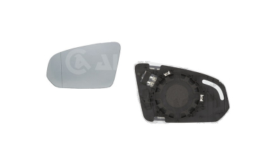 Geam oglinda exterioara cu suport fixare Volvo S90/V90, 05.2016-, partea Stanga, sticla asferica; geam mic, View Max