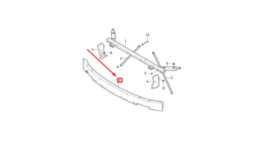 Armatura bara fata VOLVO XC90, 01.2015-,aluminiu