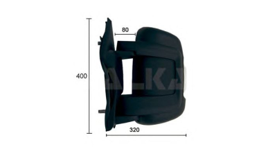 Oglinda exterioara stanga manual convexa Alkar 9201922 Citroen Jumper Platou / Sasiu Ducato Bus (250) Ducato Caroserie (250) Jumper Bus Jumper Caroserie Ducato Platou / Sasiu (250) Boxer Bus Boxer Car