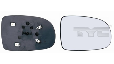 Geam oglinda Opel Corsa C 2000-2010 Tigra 2004-2009 dreapta convexa cu incalzire sticla crom
