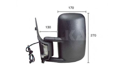 Oglinda exterioara stanga electrica convexa Alkar 9225966 Mercedes-Benz Sprinter 4-T Bus (904) Sprinter 4-T Caroserie (904) Sprinter 4-T Platou / Sasiu (904)