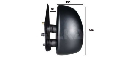 Oglinda exterioara dreapta manual convexa Alkar 9255961 Citroen Jumper Bus (244, Z_) Jumper Caroserie (244) Jumper Platou / Sasiu (244) Ducato Bus (244, Z_) Ducato Caroserie (244) Ducato Platou / Sasi