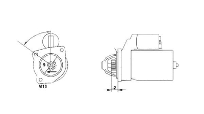 Electromotor fara piesa veche la schimb  MAGNETI MARELLI Fiat Ducato Caroserie (230L) Ulysse (220) C-Class (W202) Phedra (179) Zeta (220) Ulysse (179Ax) Scudo Caroserie (220L) Ducato Platou / Sasiu (2