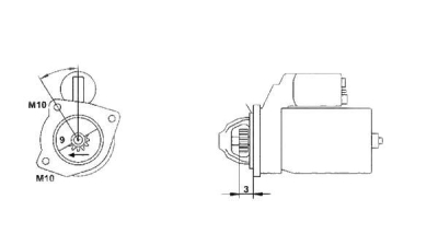 Electromotor fara piesa veche la schimb  MAGNETI MARELLI Citroen Lna Laguna 1 (B56, 556) Megane 1 (Ba0/1) Megane 1 Classic (La0/1) Megane 1 Coach (Da0/1) Megane 1 Grandtour (Ka0/1) Twingo 1 (C06)