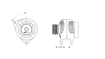Alternator (fara piesa veche la schimb)  MAGNETI MARELLI Citroen Xsara Picasso (N68) Ulysse (220) Zeta (220) Scudo Combinato (220P) Scudo Caroserie (220L)
