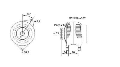 Alternator (fara piesa veche la schimb)  MAGNETI MARELLI Renault Clio 1 (B/C57, 5/357)