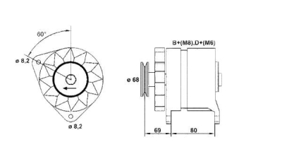 Alternator (fara piesa veche la schimb)  MAGNETI MARELLI Bmw 3 (E36) 3 (E30)