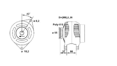 Alternator (fara piesa veche la schimb)  MAGNETI MARELLI Renault Megane 1 (Ba0/1) Espace 3 (Je0) Laguna 1 (B56, 556) Laguna 1 Grandtour (K56) Megane 1 Cabriolet (Ea0/1) Megane 1 Classic (La0/1) Mega