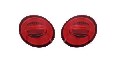 Set stopuri tuning VOLKSWAGEN BEETLE (1C/9C/1Y), 01.1998-05.2005, partea stanga+dreapta, Taiwan, indicator dinamic; LED; rosu, transparent