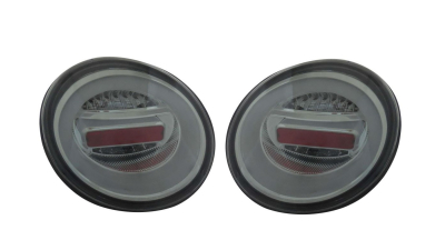 Set stopuri tuning VOLKSWAGEN BEETLE (1C/9C/1Y), 01.1998-05.2005, partea stanga+dreapta, Taiwan, indicator dinamic; LED; fumuriu, argintiu
