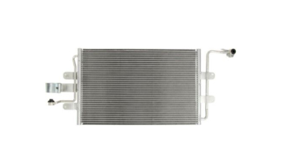 Condensator climatizare VW New Bettle, 1998-09.2010, motor 1.6, 75 kw; 2.0, 85 kw benzina, cutie manuala/automata, full aluminiu brazat, 590 (555)x360x16 mm, fara filtru uscator
