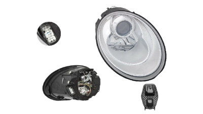 Far Volkswagen Beetle (1c/9c/1y), 06.2005-05.2010, fata, Dreapta, H7+H7; electric; cu motor, DEPO