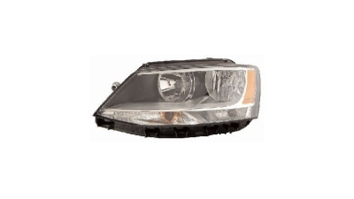 Far VW JETTA (1B), 07.2010-2016, TYC, fata, partea stanga, cu lumina de zi; Tip=USA;tip bec H7+H7+P21W+PY21W+W5W; manual; Omologare: SAE;