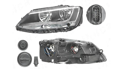 Far Volkswagen Jetta (1b), 07.2010-, fata, Stanga, Tip= Hella; H7+H7+P21W+PY21W; electric; cu motor, DEPO