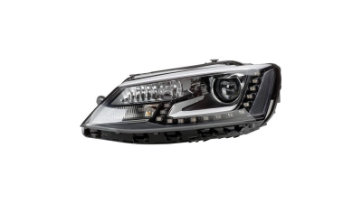 Far Volkswagen Jetta (1b), 07.2010-, fata, Stanga, xenon; cu LED daytime running light; D3S+H7+LED+PY21W; electric; cu gas bec xenon; cu ballast; cu motor, HELLA