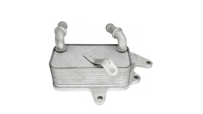 Radiator racire ulei motor, termoflot VW Jetta (1B), 04.2010-2018, motor 2.5, 125 kw, Jetta (1B), 07.2014-2018, motor 1.8 TSI, 125 kw, benzina, cv automata, 140x71x50 mm, garnituri incluse, din aluminiu