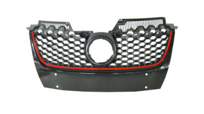 Grila radiator VW Golf 5 (Hatchback), 10.2003-05.2009, 1K0853651E, 951305-1 doar pentru modelele GTI; grila masca fara emblema