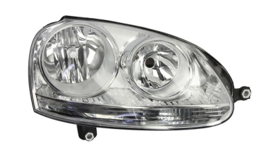 Far Volkswagen Golf 5 (1k), 10.2003-05.2009; Jetta/Golf Combi (1k5/1km), 09.2005-09.2010, fata, Dreapta, H7+H7+PY21W+W5W; electric; silver; cu motor, DEPO
