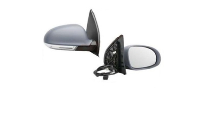 Oglinda exterioara Volkswagen Golf 5 2003-2009 Hatchback electrica dreapta capac grund, cu 7 pini, geam convex crom incalzit, cu semnalizare, 
