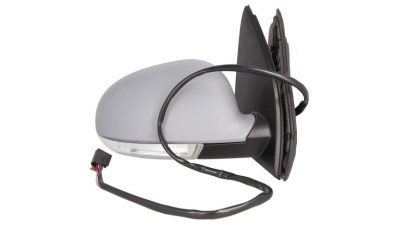 Oglinda usa exterioara VW Golf 5 (1k), 10.2003-05.2009, Hatchback, partea Dreapta, reglare electrica; carcasa grunduita; incalzit; sticla convexa; geam cromat; rabatabil; cu Lucas; cu lampa perimetru, View Max