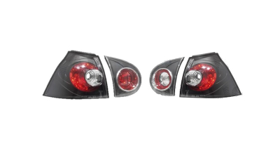 Set stopuri tuning VW GOLF 5 (1K), 10.2003-05.2009, model Hatchback, Taiwan, partea stanga+dreapta, negru, transparent; cu lampa interioara; cu locas bec;