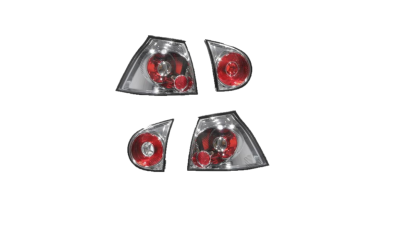 Set stopuri tuning VW GOLF 5 (1K), 10.2003-05.2009, model Hatchback, Taiwan, partea stanga+dreapta, transparent, argintiu; cu lampa interioara; cu locas bec;