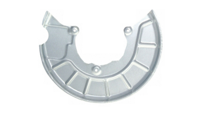 Protectie stropire disc frana Audi A3 (8p), 05.2003-10.2012, Seat Altea (5p1/5p5), 03.2004-, Skoda Octavia Ii/Tour 2 (1z3/1z5), 06.2004-12.2012, fata, Dreapta, metal