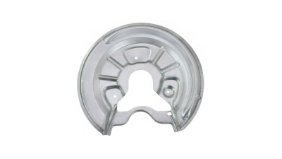 Protectie stropire disc frana Audi A3 (8p), 05.2003-10.2012, Seat Altea (5p1/5p5), 03.2004-, Leon (1p1), 06.2005-12.2012 , Toledo (1m2), 04.1999-09.2004, Spate, Stanga, metal