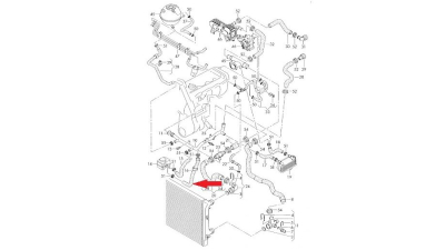 Furtun radiator, diametru 17/17 mm, cauciuc, BestAutoVest 9513PW-1