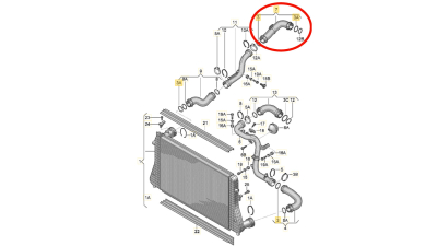 Furtun intercooler,  52 mm, silicon, Audi A3 2003-, Seat Altea 2003-; Toledo VW caddy 2004- EOS Golf 5 Plus; Golf  5; Golf 6 Plus; Jetta 2005-2010 Leon 2005-2012; Skoda Octavia 2004-2013, Superb 2005-; Passat B6 2005-, Touran 2003-; motor 1.9 TDI; 2.0 TDI