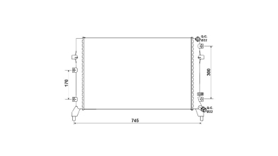 Radiator racire Vw Beetle (5c1) 12.2014- 1,2 Tsi 77kw Cv Manuala/Automata , Benzina, Cu/fara AC, cu conectori rapizi intrare/iesire, 627x408x16, Cu lipire fagure prin brazare Aftermarket
