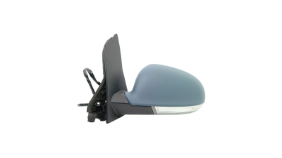 Oglinda exterioara VW Golf 5 Plus (5M) 01.2005-01.2009 Partea Stanga Crom Asferica Electrica Cu Incalzire 1K0857537, carcasa grunduita, cu semnalizare,