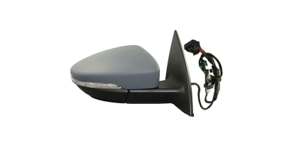 Oglinda usa exterioara VW EOS (1F), 11.2010-2015, View Max, partea dreapta, reglare electrica; grunduit; incalzit; sticla convexa; geam cromat; memorie; 10 pini; cu semnalizare