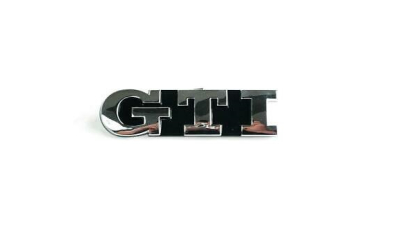 Emblema grila radiator VW Golf 6 (5k), 10.2008-, Gti, Fata, inscriptie GTI, 1K6853679D, Aftermarket