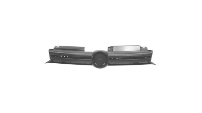 Grila radiator, masca fata Vw Golf 6 (5k), 10.2008-2013, parte montare centrala cu 2 ornamente cromate, cu 2 ornamente cromate, 9518054J, Aftermarket